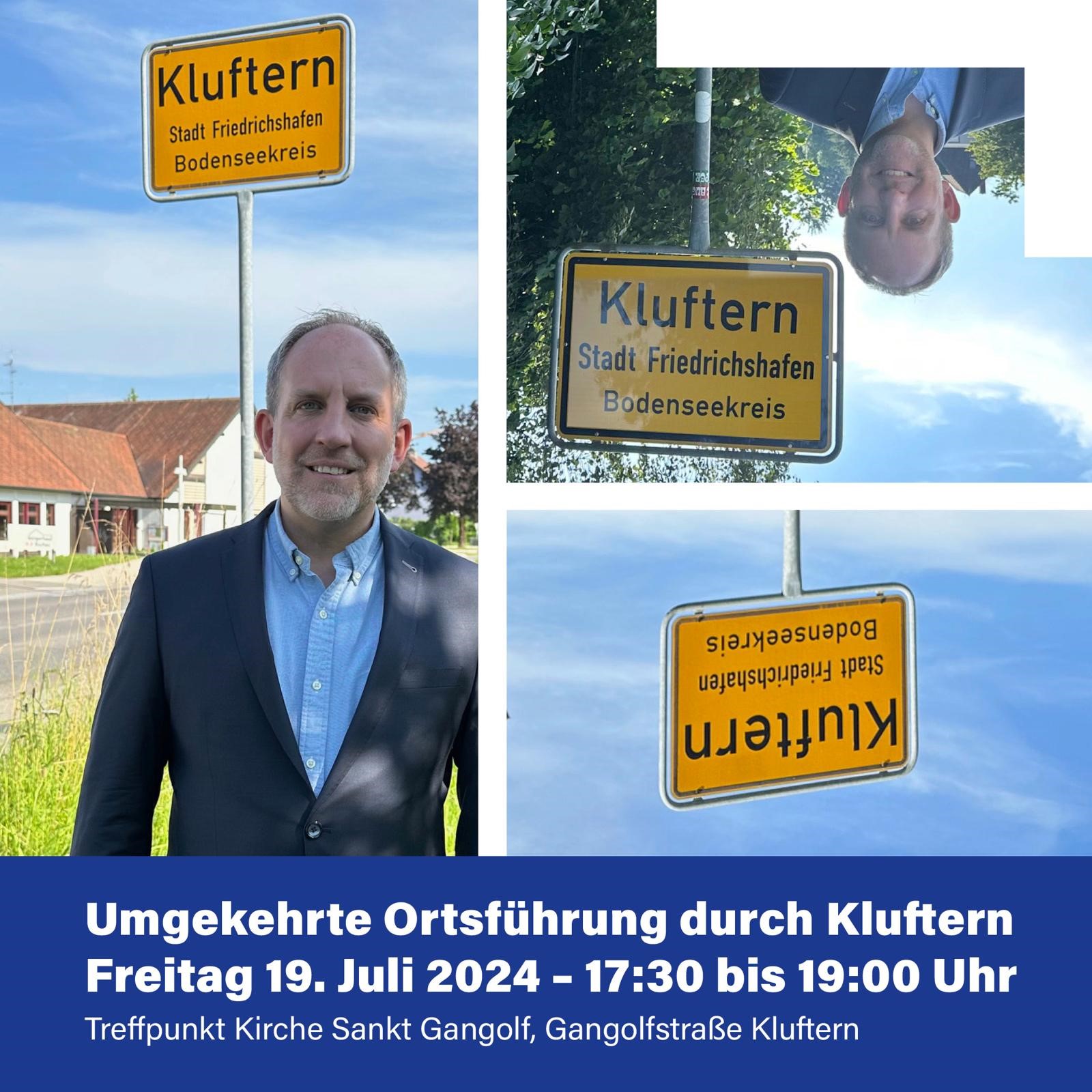 Umgekehrte Ortsführung durch Kluftern am 19.07.24