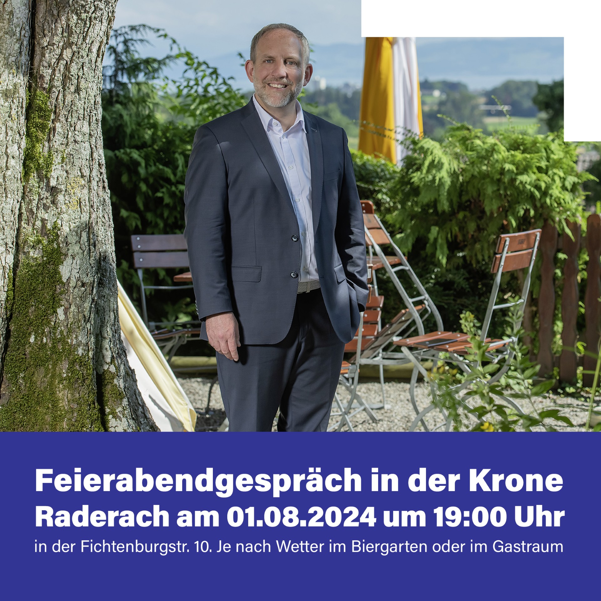 Feierabendgespräch in der Krone Raderach am 01.08.2024